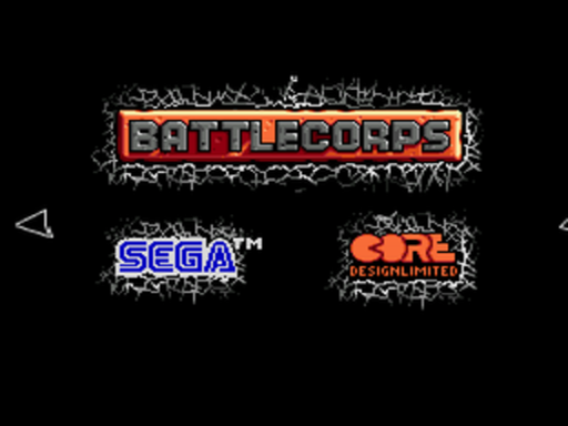 Battlecorps title screen for Sega CD